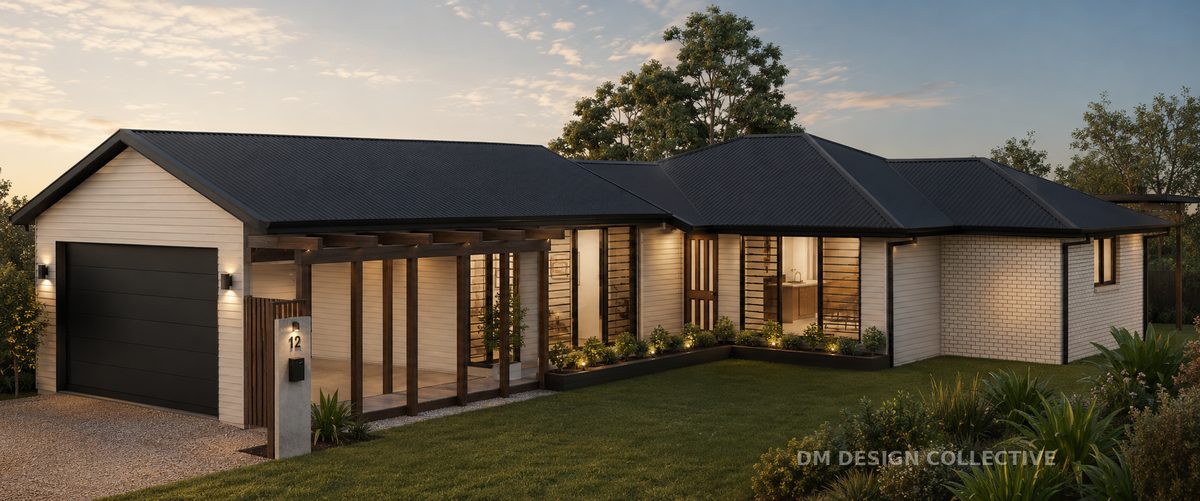 Currumbin front extension and carport addition render — Gold Coast QLD